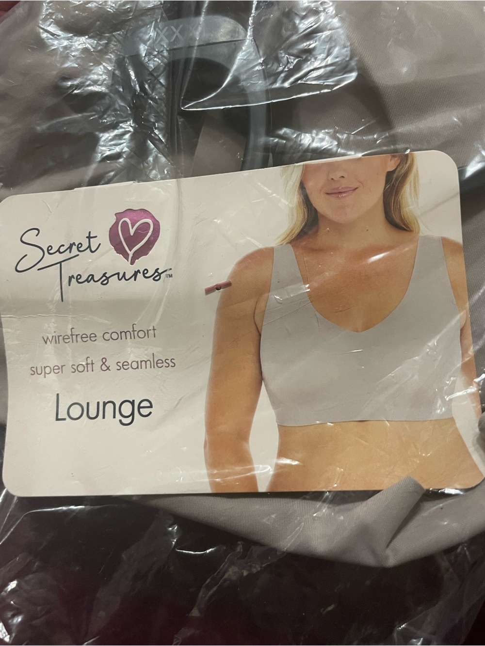 Secret Treasures Lounge Bra - Light Gray
